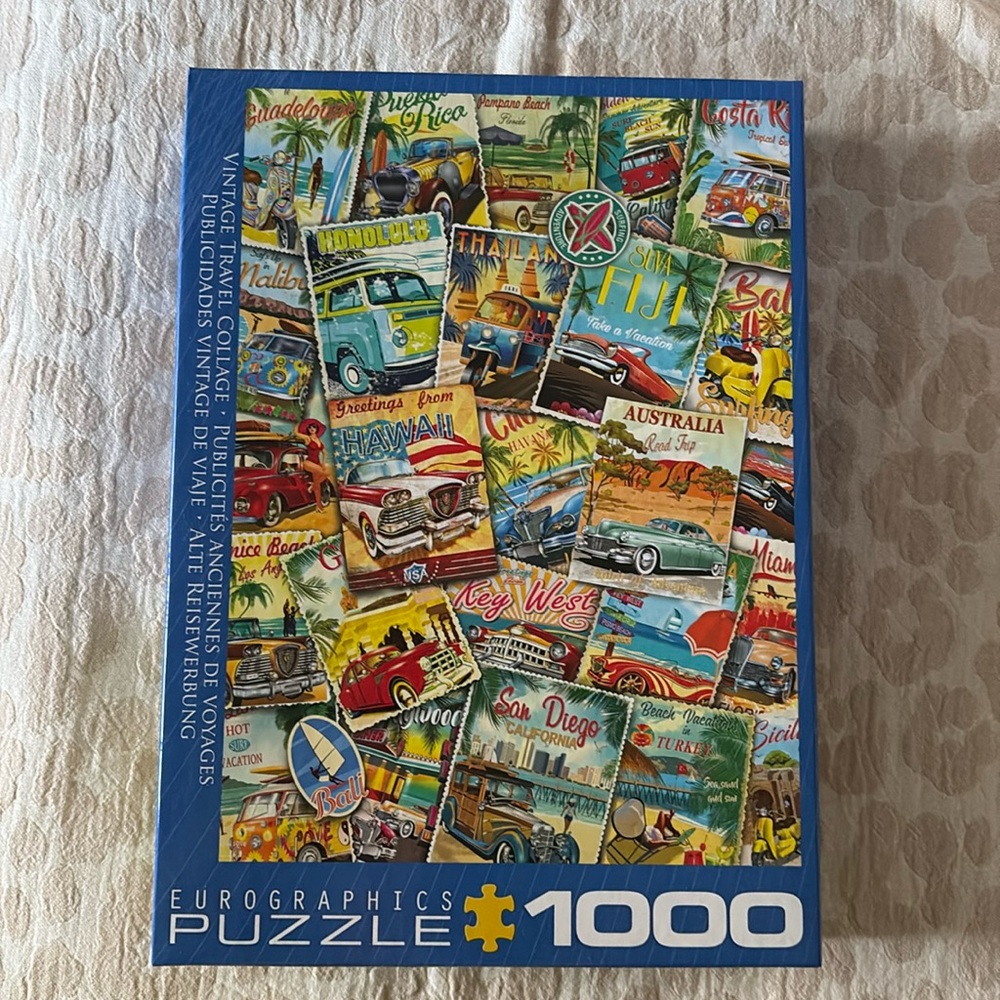 Vintage Travel Collage puzzle